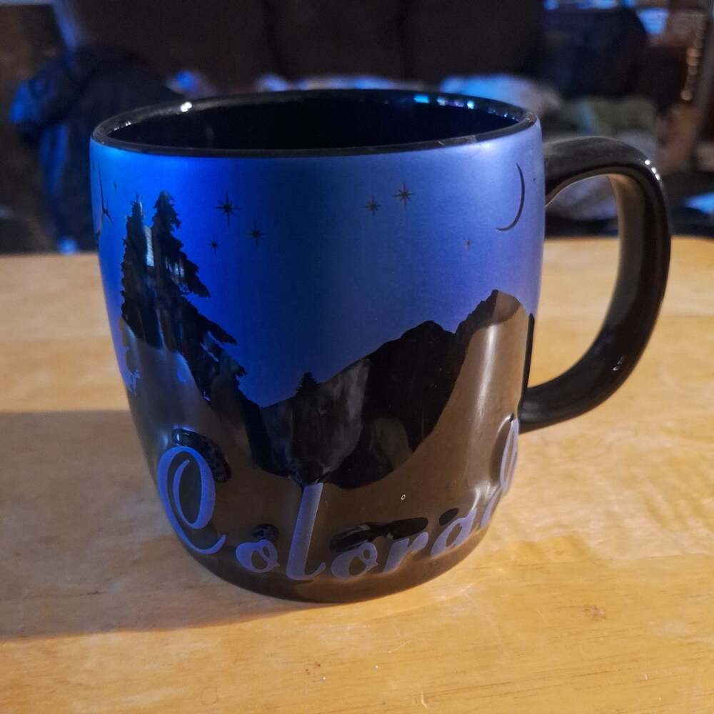 Americaware Colorado Night Sky blue/Black Coffee Mug, 24 oz